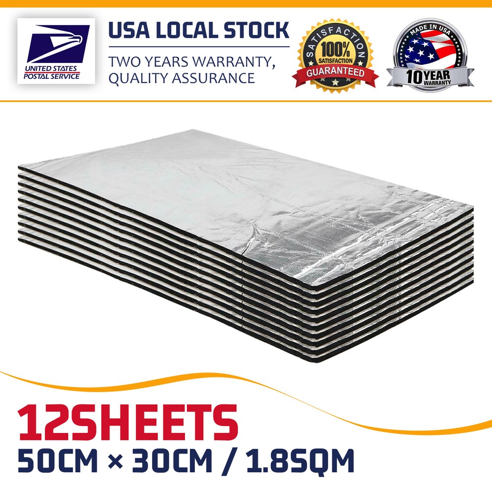 Sound Deadener Car Heat Shield Insulation Noise Reduce Home Deadening Mat