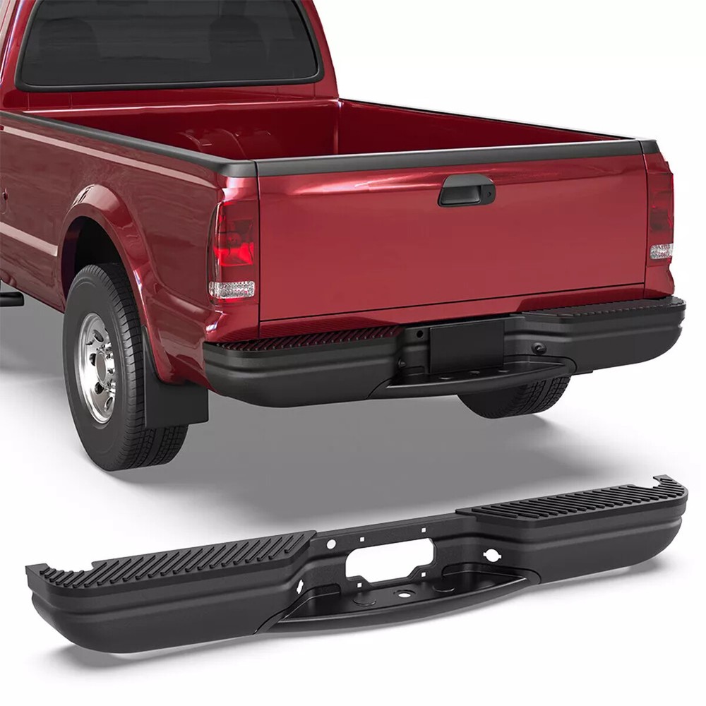 Fit For 1997-2002 2003 Ford F150 Truck Rear Step Bumper Assembly Black New