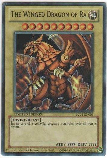 1x Winged Dragon of Ra Ultra Rare Limited Edition Near Mint LC01-EN003
