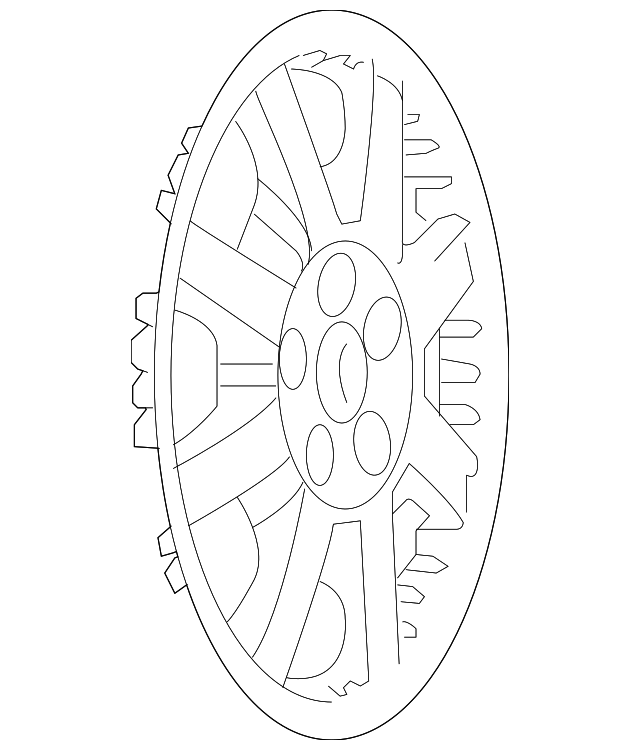 Genuine GM Wheel Cover 09597445 - OEM Factory Replacement