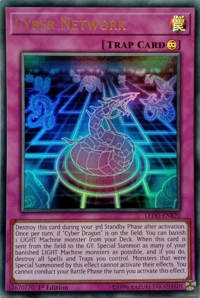 CYBER NETWORK LEDD-ENB20 Ultra Rare 1st Edition YuGiOh Card