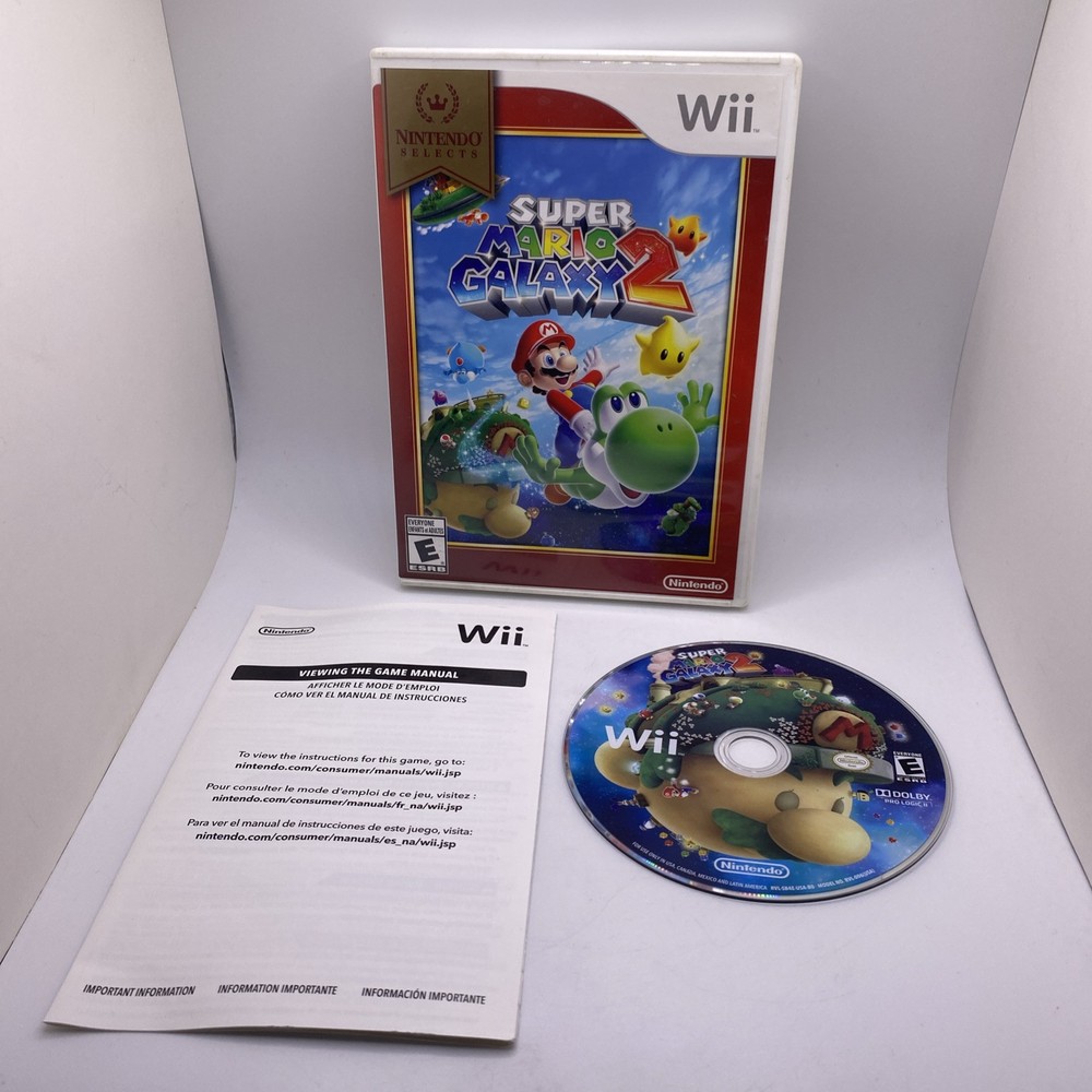 Super Mario Galaxy 2 (Nintendo Wii, 2016) Nintendo Selects Complete CIB NTSC