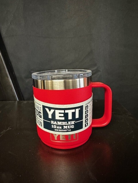 YETI Rambler 10 oz. Stackable Mug with MagSlider lid - Rescue Red