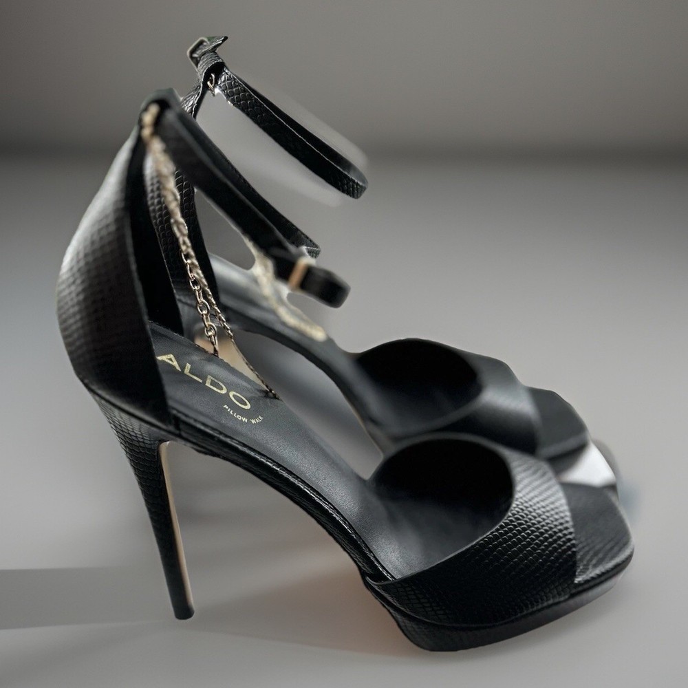 ALDO Priscilla Black Stiletto Heels 5 Inch for Women Size 8.5