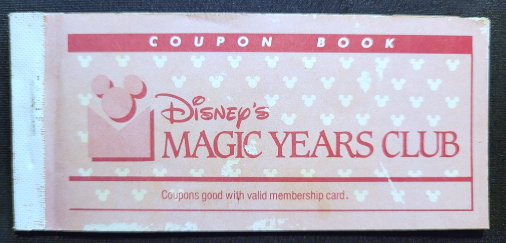 1986 Disney Magic Years Club Senior Coupon Book Vintage Rare-image