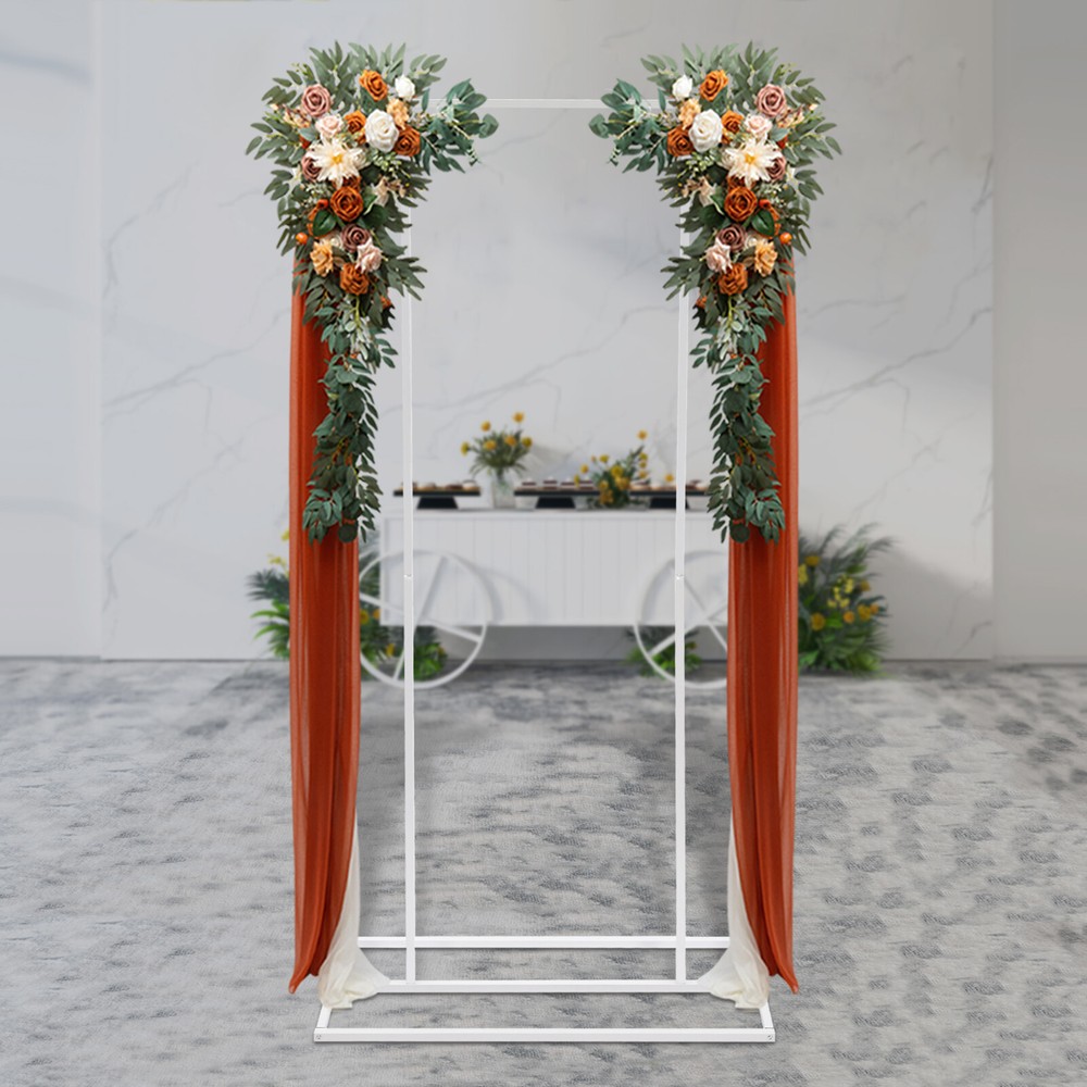 Metal Wedding Backdrop Stand 6.56ft for Garden Parties and Stages