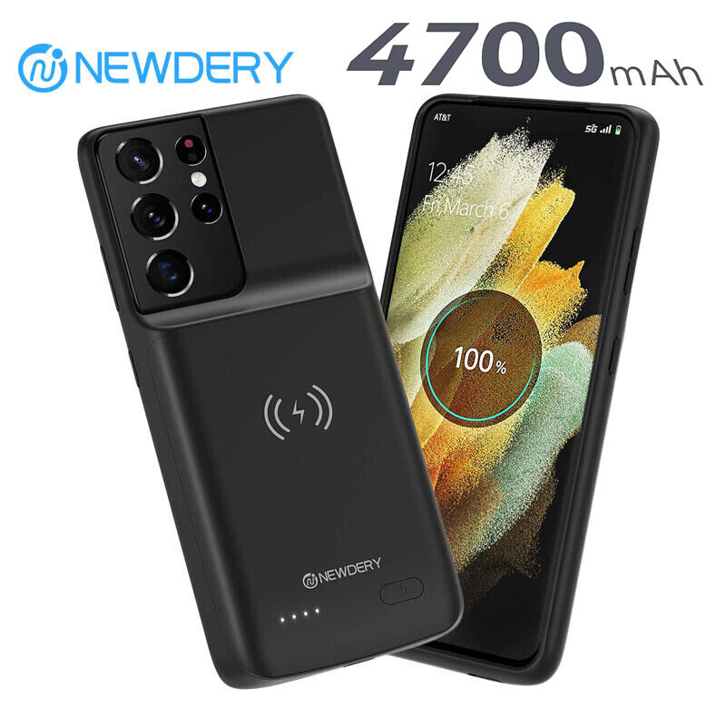 4700mAh Wireless Battery Case For Samsung S21 Ultra Power Bank Charging Case