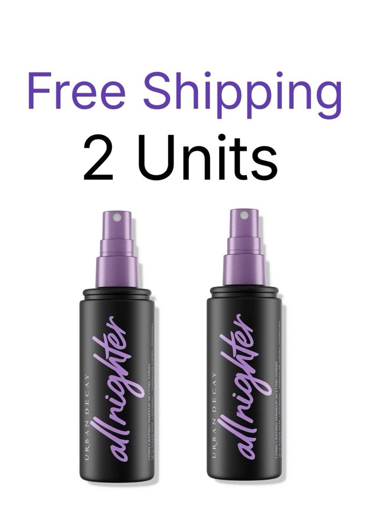 2 Urban Decay All Nighter Long Lasting Waterproof Makeup Setting Spray 4fl  Each