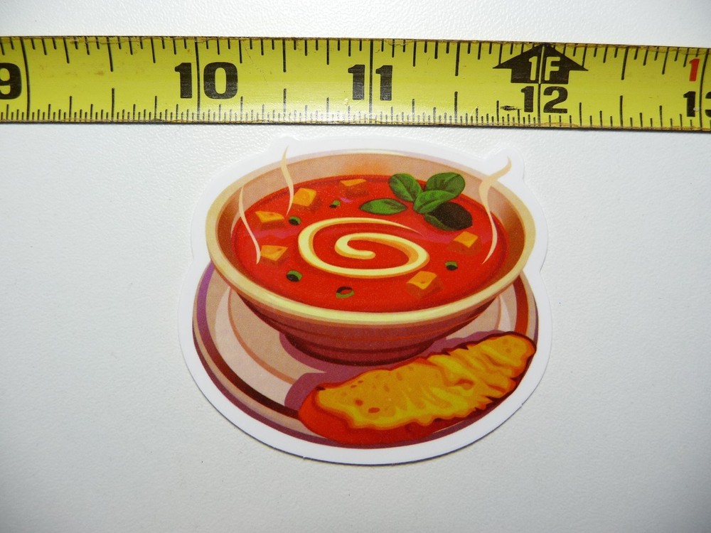 Soup Bowl Decal Sticker for Food Trucks Restaurants Scrapbooking