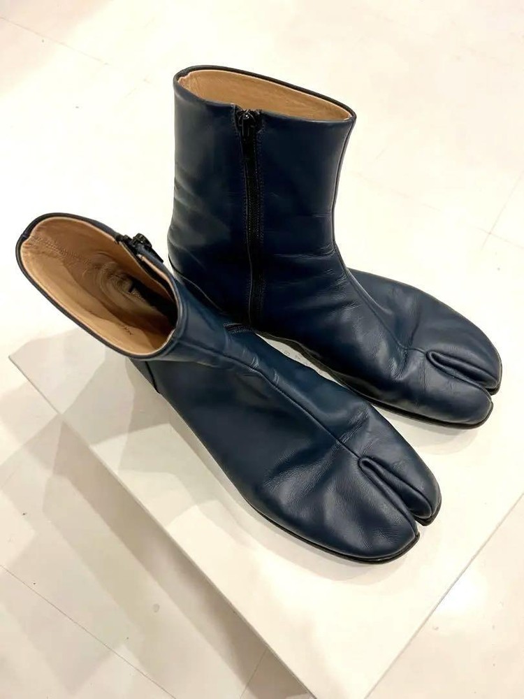 Margiela Tabi Boots - 42 Navy Men Boots Original LTD Collection VHTF Shoes