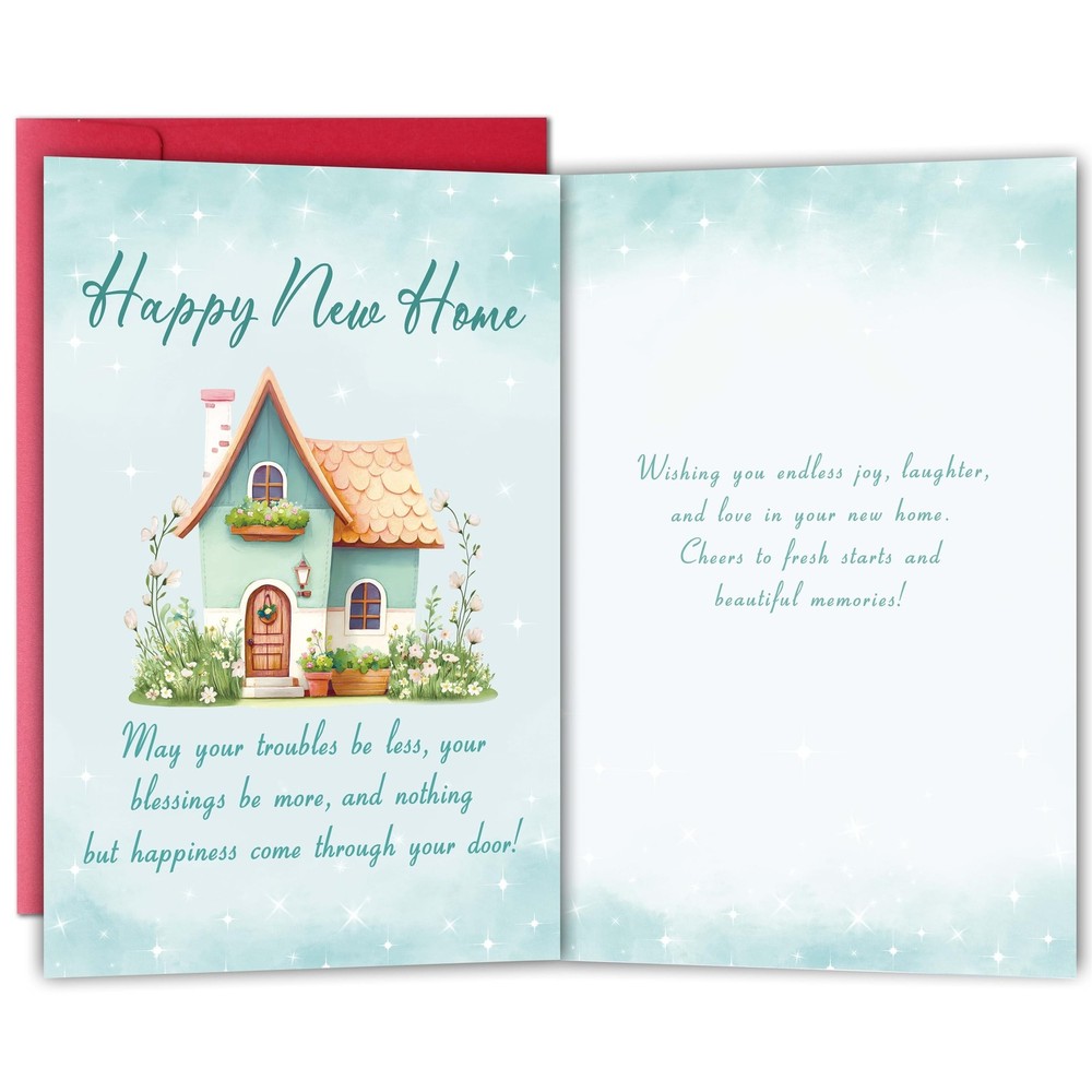 Funny House warming Card Gifts for Him Her, New Home Card, Happy New House Gr...
