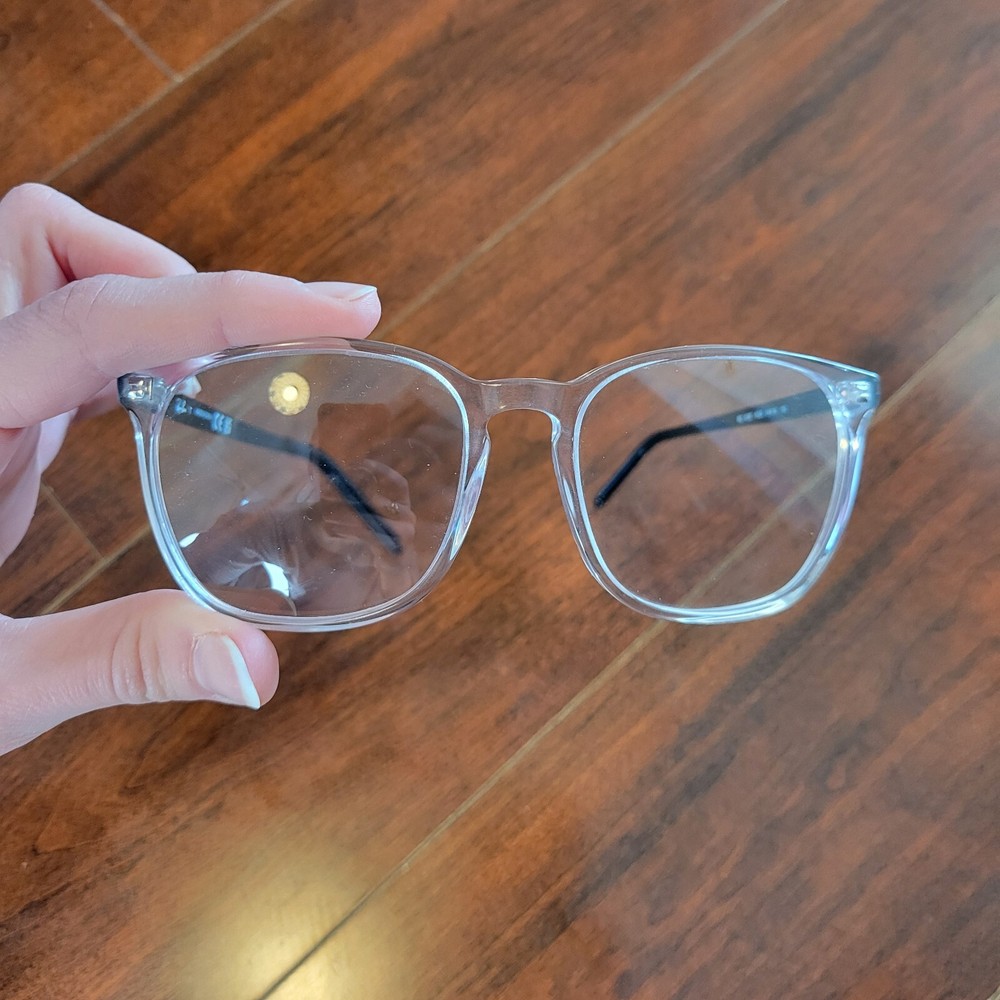 Ray Ban Clear Frame Black Side Glasses, Size 54/18/150