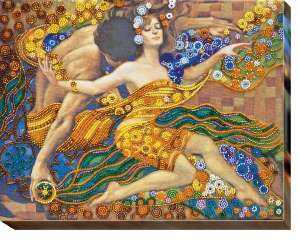 Bead embroidery kit Rivers of Love needlework kit Art canvas beadwork pattern