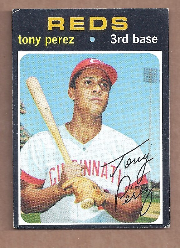 1971 Topps SEMI-HIGH HOF #580 TONY PEREZ REDS EX CONDITION