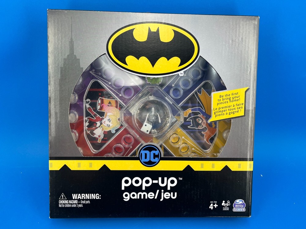 Spin Master DC Batman pop-up Game/Jeu Board Game - Trouble Game - Brand New!!!