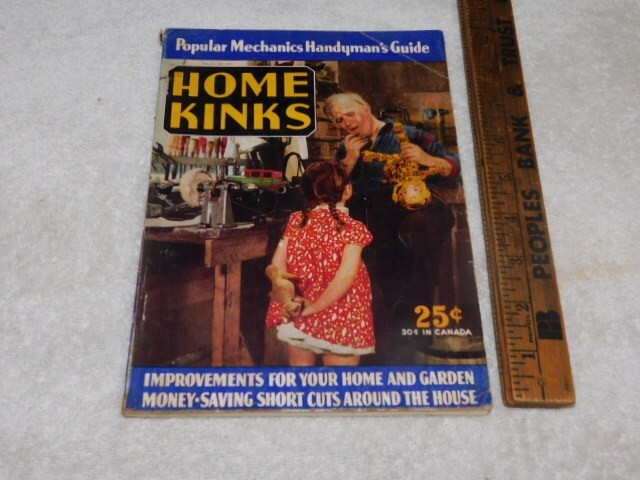 2 ORIGINAL VERY GOOD 1942 & 1943 POPULAR MECHANICS / HOME KINKS MAGAZINES