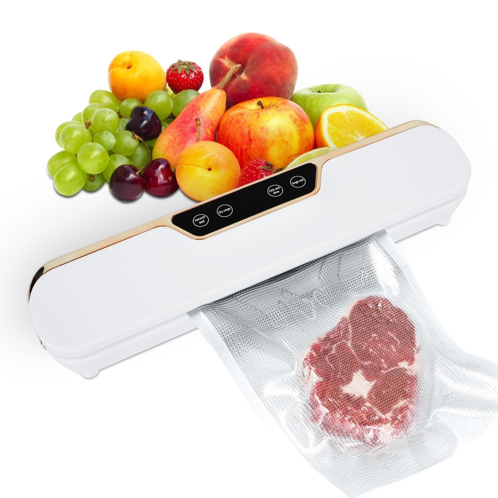 Automatic Vacuum Sealer with 10 Bags for Dry & Wet Food Preservation