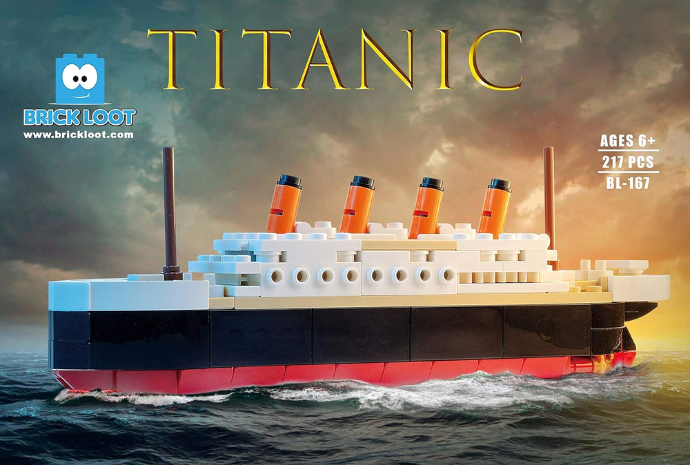 Titanic Ship Building Blocks Set with Bricks for Mid-Sized Model Kit