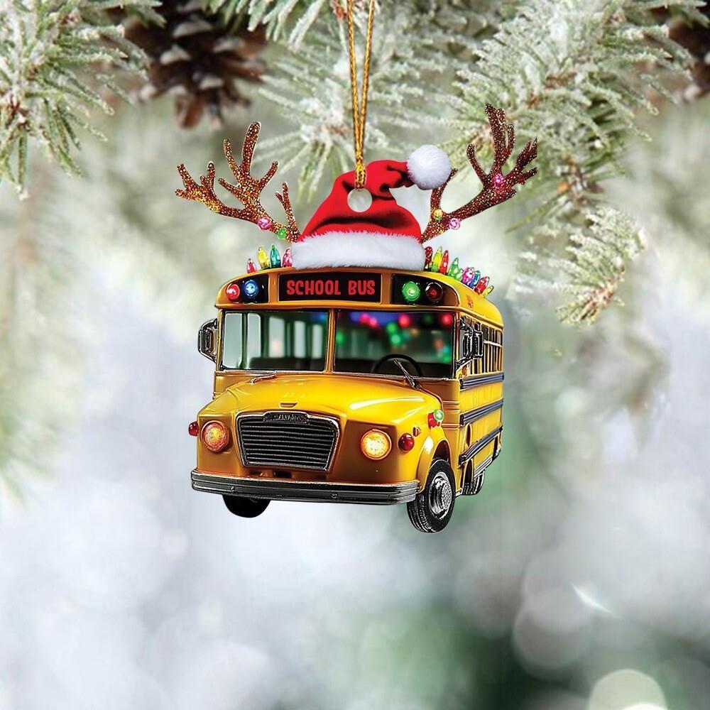 School Bus Christmas Ornament  School Bus Driver Christmas Ornament Holiday Gift