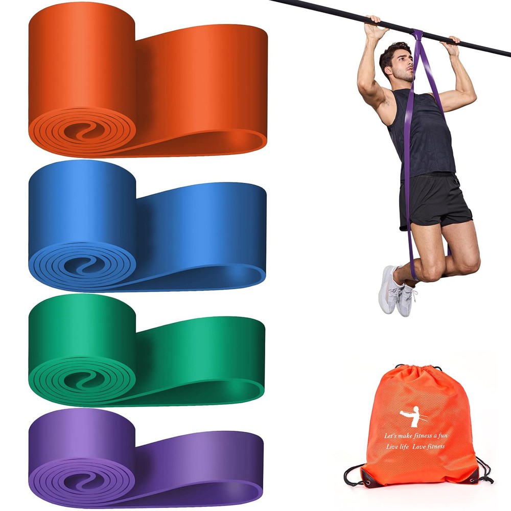 Pull Up Assistance Bands Set 410 LBS - 500 LBS, Long Resistance Bands for Pul...