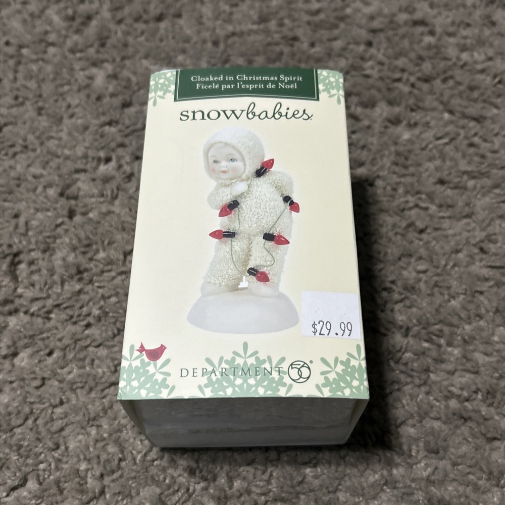 Dept 56 Snowbabies Cloaked in Christmas Spirit Figurine 6014124 New in Box