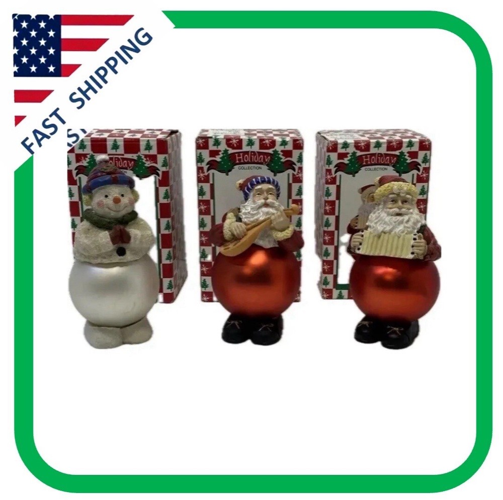 Holiday Collection Set Of 3 Figurines