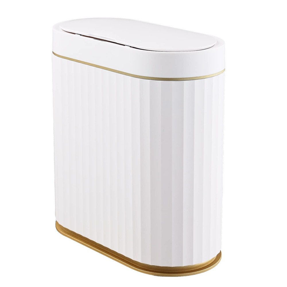 Motion Sensor Trash Can - 9.5 litres Waterproof Motion Sensor Trash Can, 2.5 ...