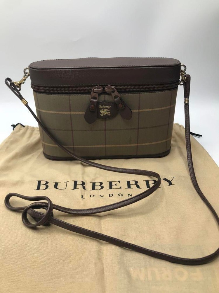 Burberry Shoulder Bag Nova Check Canvas khaki Authentic F09241370