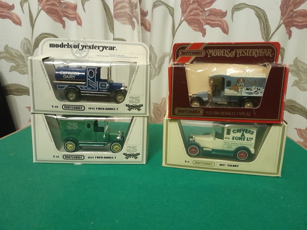 MATCHBOX MODELS OF YESTERYEAR X 4   ALL VGC BOXED
