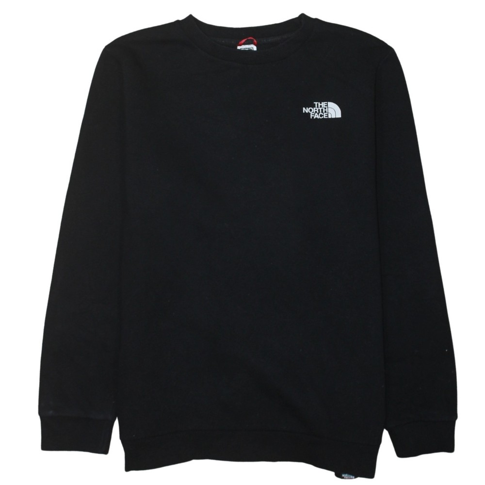 The North Face Womens Sweatshirt Black Fleece Graphic Logo Hiking Outdoor XL
