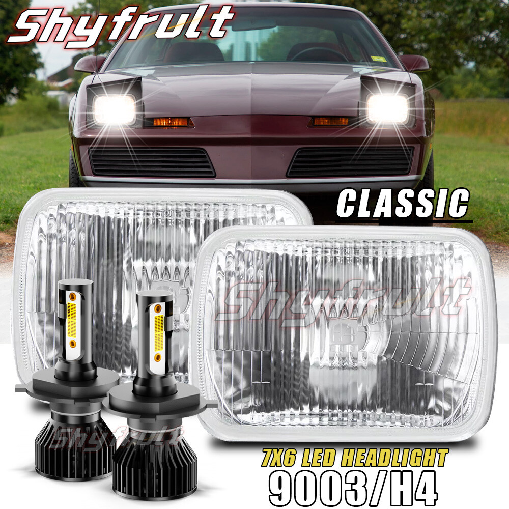 1982-1990 Pontiac Firebird H6054 LED Headlight Hi/Lo Sealed Beam 5x7