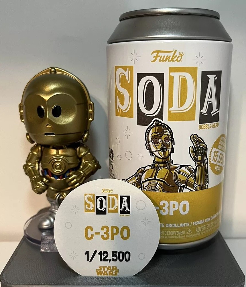 Star Wars C-3PO Funko Soda Gold Metallic Limited Edition Droid Figure