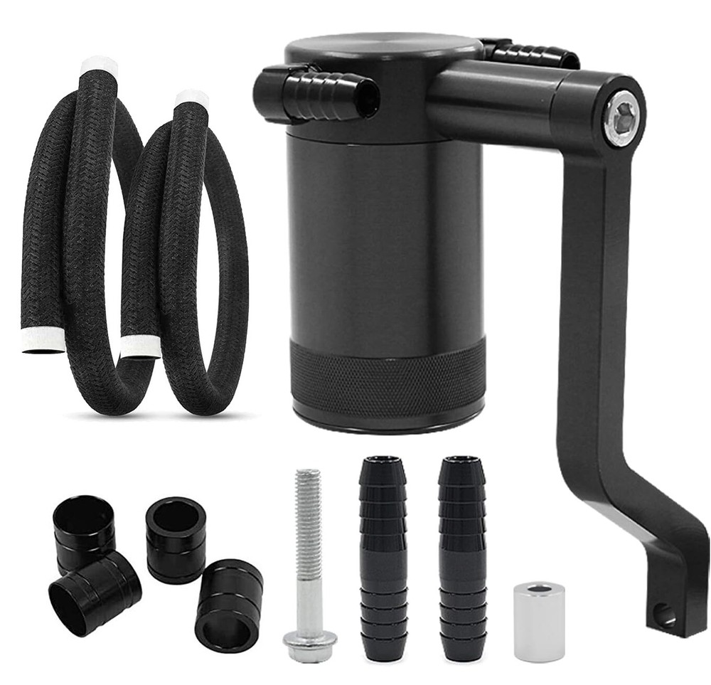 Billet Oil Catch Can 6.4L Kit 5.7 HEMI Z-Bracket For 11-21 Dodge Charger Challen