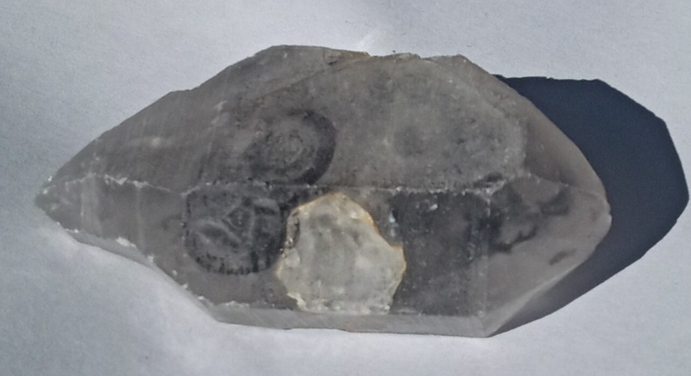 Double Terminated Enhydro Scepter Quartz with Trapped Water Bubble 100g-image