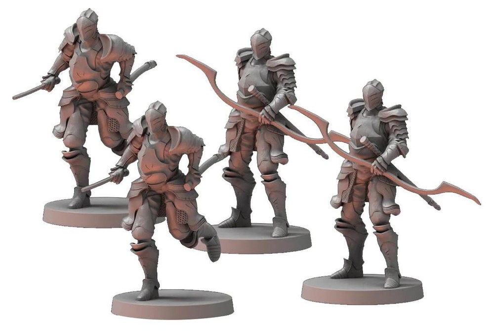 Dark Souls RPG Alonne Knights Miniatures and Stat Cards Set for Epic Tabletop Adventures