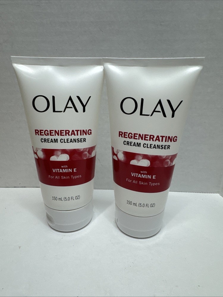 Olay Regenerating Cream Cleanser with Vitamin E for All Skin Types 5oz 2-Pack
