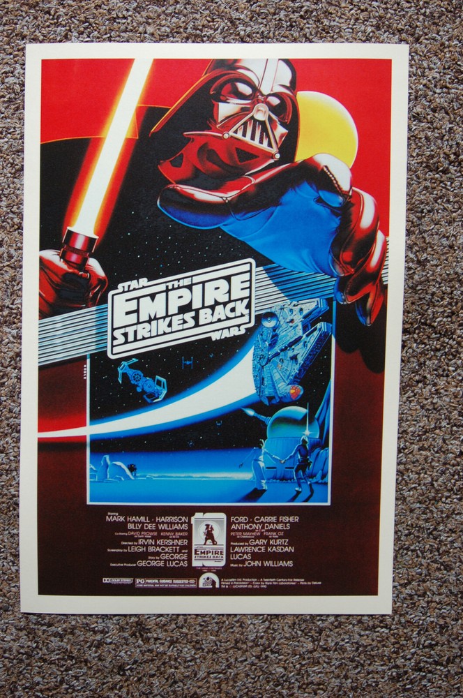 The Empire Strikes Back Movie poster Lobby Card #7 Mark Hamill - Harrison Ford