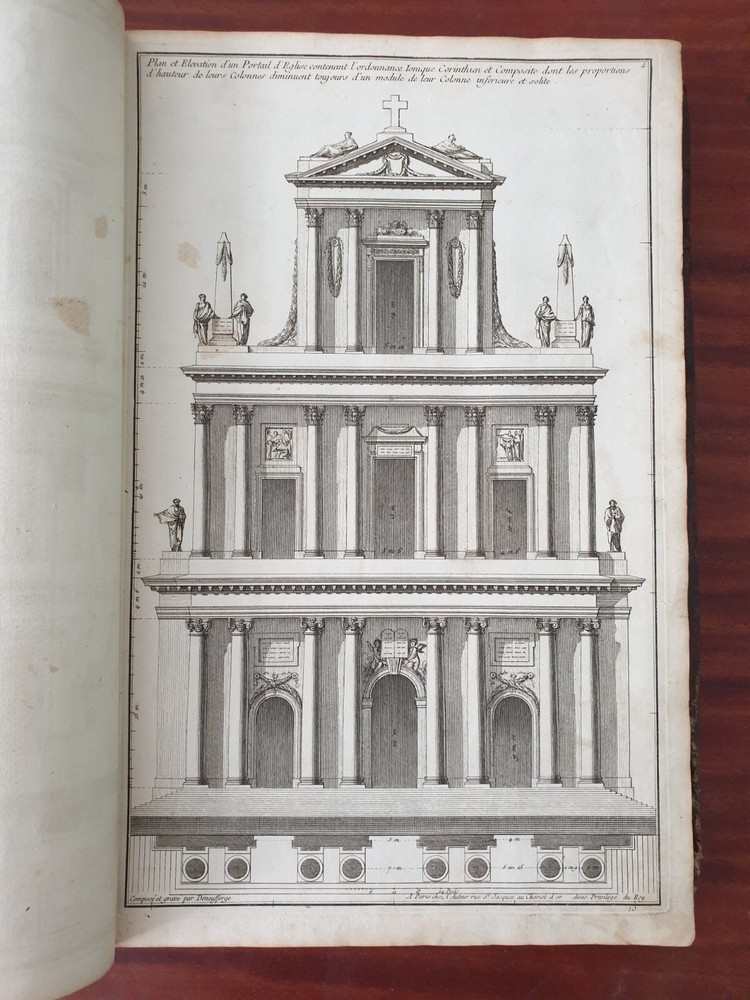 1757 Jean François de Neufforge  Recueil elementaire d'architecture  Volume I-II