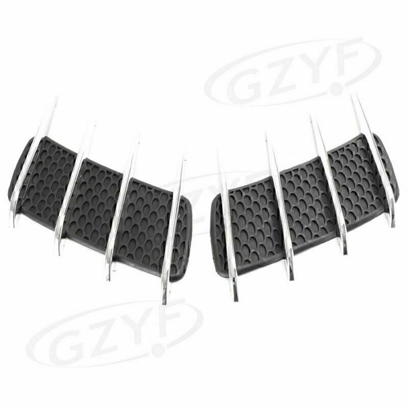 Universal Car Side Air Flow Vent Fender Intake Grille Net Door Hood Sticker Trim