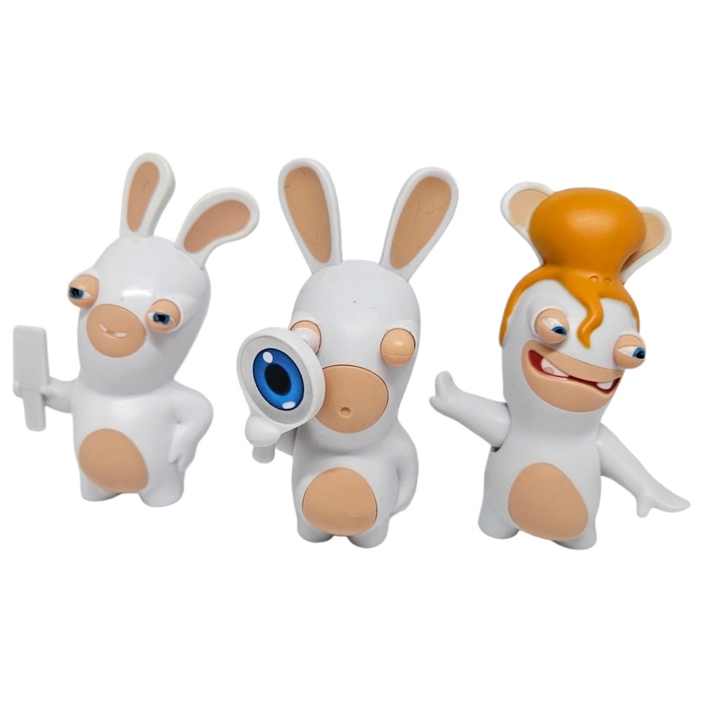 Raving Rabbids 3 Burger King Hungry Jacks Happy Meal Toy Figures