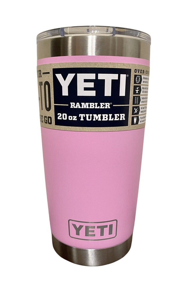 YETI 20oz Rambler Tumbler with Magslider Lid in Power Pink