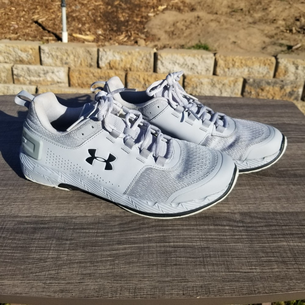 Under Armour UA Charged Core Shoes - Men's Size 8 Silver Running Athletic