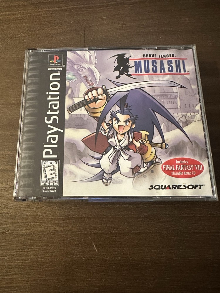 Brave Fencer Musashi PlayStation 1 PS1 Black Label CIB Reg Card Demo Tested
