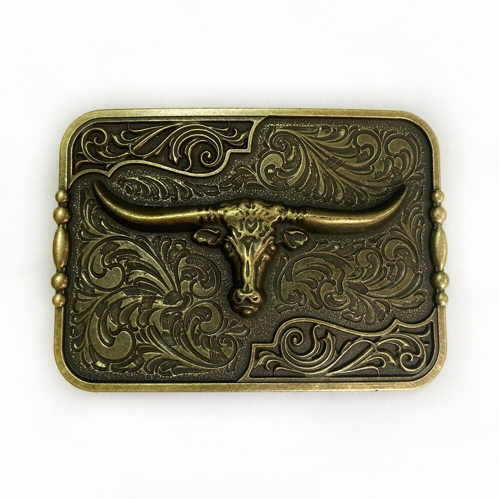 Western Belt Buckles for Men & Women Cowboy Rodeo Vintage Style Wear Floral Bull