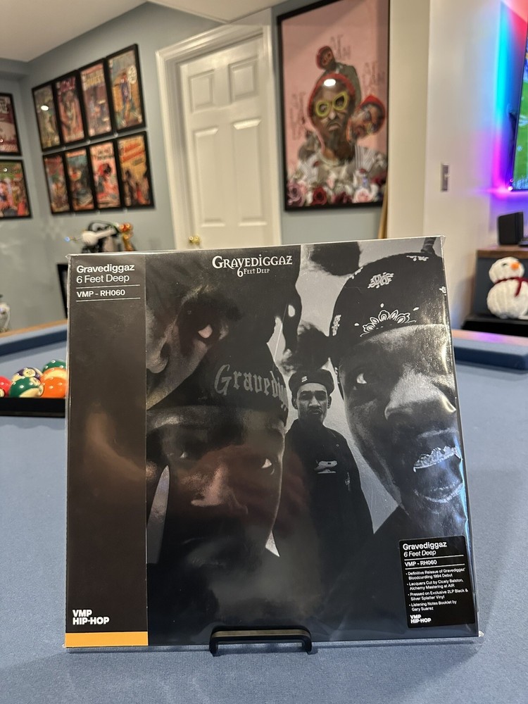 Gravediggaz - 6 Feet Deep - VMP  Black & Silver Splatter Ltd Vinyl Brand New