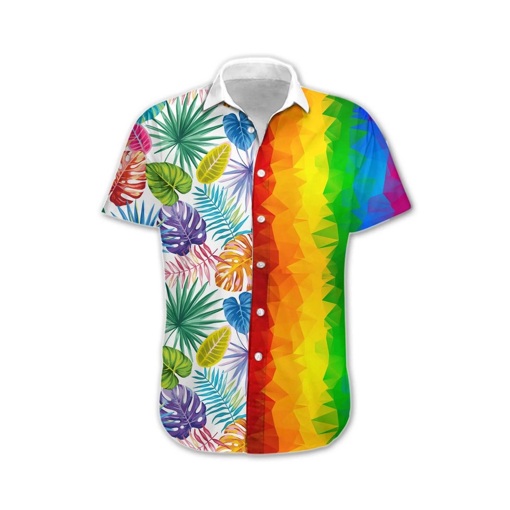Transgender Shirt 3D Hawaiian Awesome Lgbt Low Poly Design Hawaiian Shirt HO5488