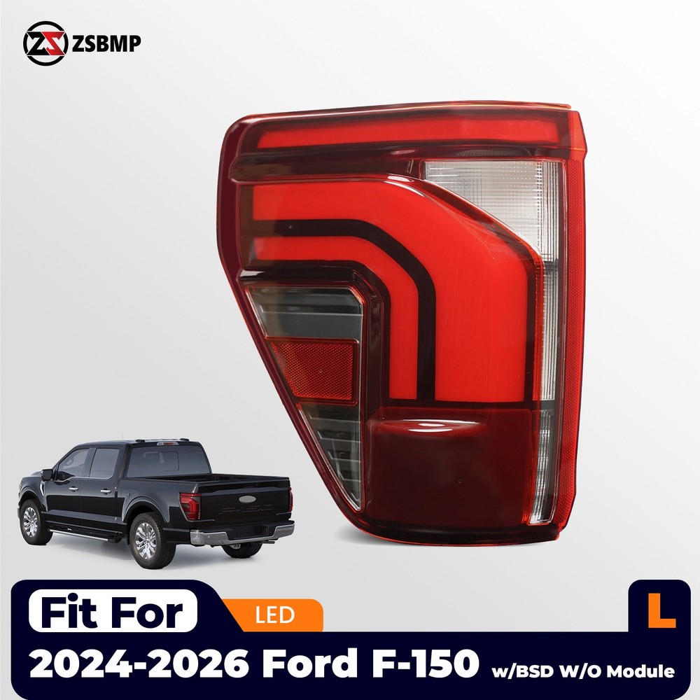 For 2024 2025 2026 Ford F-150  LED Tail Light Rear Brake Lamp Left Driver W/BLIS