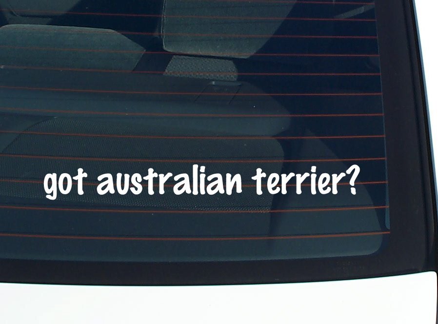 Australian Terrier Lover Car Decal Funny Vinyl Bumper Sticker
