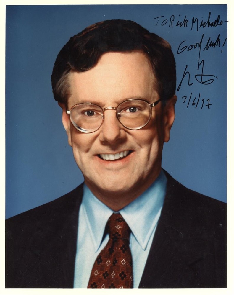 8x10 Color glossy photograph signed in black felt tip ink by Steve Forbes.