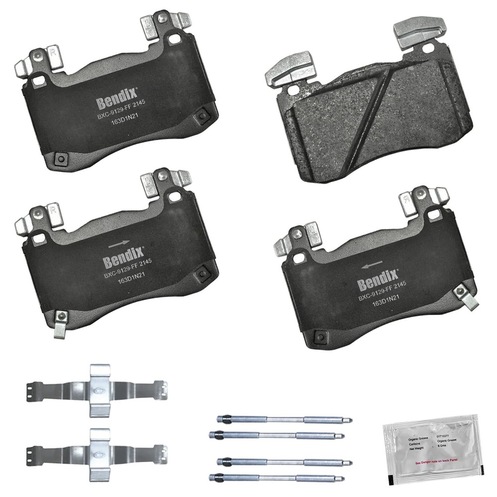 Bendix Priority1 CFC2145 Ceramic Front Brake Pads for Genesis G70 Metallic